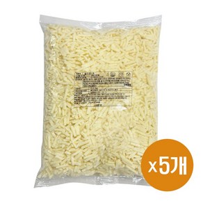 킹스코 골드킹-S 피자치즈 가공치즈, 2.5kg, 5개