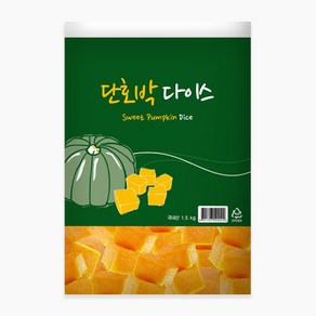 단호박다이스 냉동 (아이스박스포함), 1.5kg, 1개