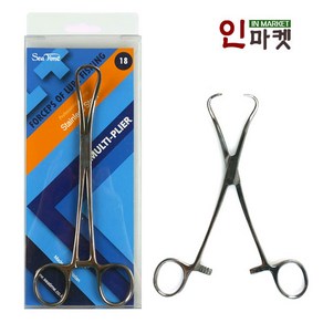 씨타임 원형포셉 18cm 포셉 고기집게 그립 고기그립, 1개