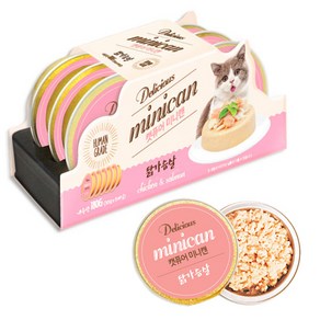 [캣퓨어] 고양이 습식간식 미니캔 닭가슴살 30gX48개입, 30g, 48개