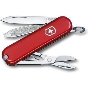 빅토리녹스 스위스 아미 멀티툴 Victoinox Classic SD 7 Function Pocket Knife(미국직송), Style Icon Red, 1개