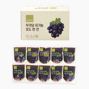 풀무원 무가당 유기농 포도 한 잔 140ml 10개