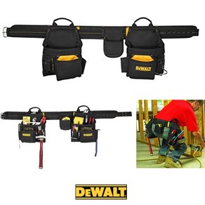 DeWalt 디월트 공구벨트 허리쌕 16포켓 공구주머니 641x375x152mm, 1개