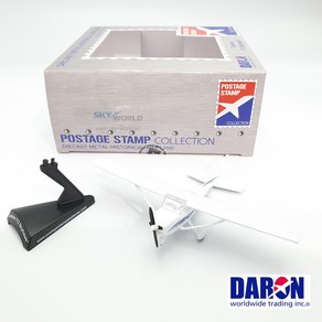 다론 비행기모형 세스나 172 스카이호크 Cessna Skyhawk 다이캐스트 1대87 훈련기 모형 Daron Postage Stamp PS5603-2 스카이월드