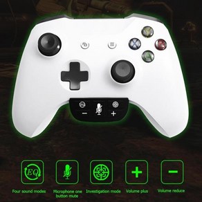 Xbox One S/X 컨트롤러용 게임 패드 헤드셋 어댑터 게임 컨트롤러로 사운드 향상, 1개