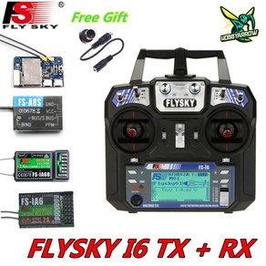 드론시뮬레이터 드론시뮬레이션 FLYSKY FS-i6 I6 2.4G 6CH AFHDS 2A 라디오 송신기 IA6B X6B A8S R6B IA6 수신기 RC 비행기 헬리콥터 FPV 드론용