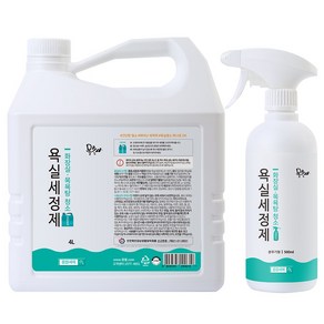 몽블 프리미엄 코튼향 화장실 청소세제 500ml+4L, 1세트, 4.5L