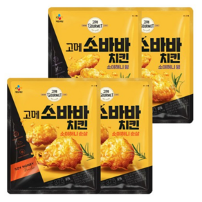 고메 소바바 치킨 소이허니 순살375g x2개 + 윙300g x2개, 300g, 2개