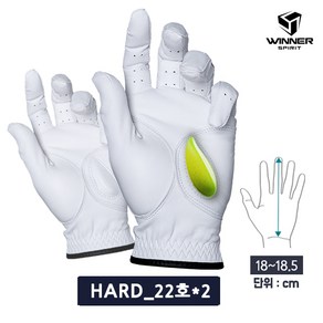 [위너스피릿] 미라클그립 올양피 그립보정 골프장갑, 2개