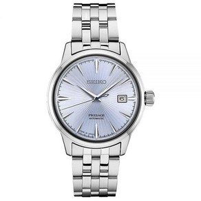 Seiko Pesage Cocktail 4R35 오토매틱 SRPE19J1 남성용 시계 블루. 자동