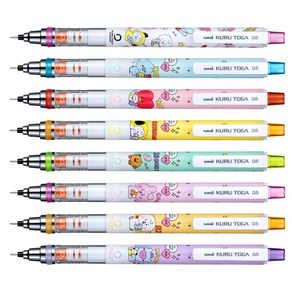 BT21 쿠루토가 샤프 한정판 M5-650BT 0.5mm, 블루