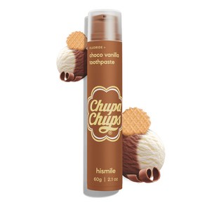 호주 하이스마일 치약 츄파춥스 초코 바닐라맛 Hismile Toothpaste Chupa Chup Choco Vanilla, 1개, 60g