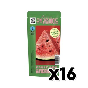 유어스 수박과즙에이드 L 아이스파우치음료 340ml x 16개