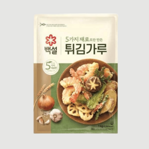 CJ 백설 5가지재료 튀김가루 바삭한 1kg, 1개