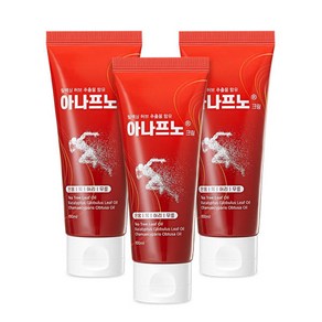 아나프노 스포츠 마사지 크림 온열찜질 근육완화 100ml x 3개