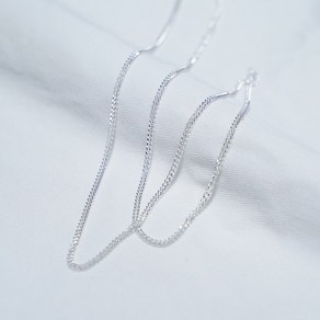 실버웍스 2미리 베이직 실버 체인 목걸이 은목걸이 2mm Basic Chain Silver Necklace