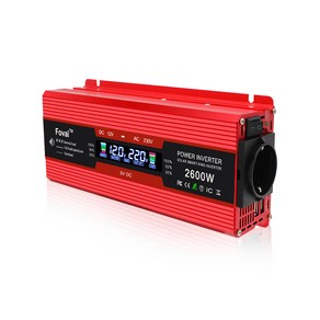 녹원 한국형 콘센트 계단파 차량용 인버터 12V & 24V 지속출력 1500W 최대출력 2600W, 1개