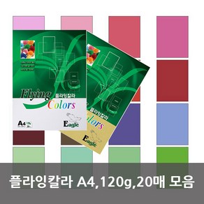 삼원 플라잉칼라 A4 120g 20매모음, 플라잉칼라 E41