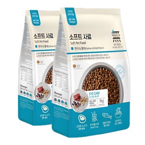 무마진 소프트 강아지 반습식 사료 1kg, 2개, 연어+황태, 보니또댕댕이져키300g, 연어&황태 1kg