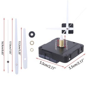 키트 시계 DIY 교체 석영 메커니즘 긴 수리 작동 샤프트 운동 벽시계 자동 세트 배터리 손으로 부품, 6) G
