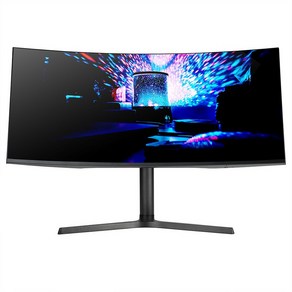 크로스오버 86.72cm WQHD LG IPS 멀티스탠드 와이드 커브드 무결점 모니터