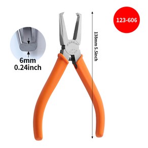 삼봉니퍼 플라스틱 절단 어 양날 CRV 팁 커터 니퍼 스프루 버 수공구용 플러시 턱 90 도 4mm 6mm 8mm 10mm, [02] 삼봉니퍼 6MM Flush Cutte, 1개