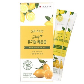 뉴일리 데일리톡톡 유기농 레몬즙 100프로, 20g, 14개