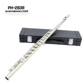 에이치컴퍼니 플룻 입문용 플루트 피리 풀세트 관악기 악기, (실버/풀세트), PH-283R 플룻, 1개