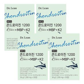 닥터린 D Lean 콘드로이친 1200 콘레이티 MBP 락토페린 30정 3박스 3개월분, 4개