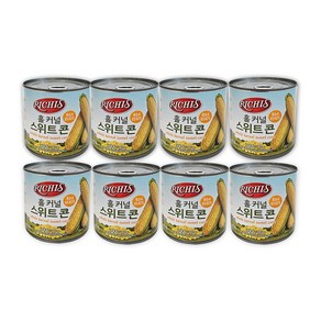 코스트코 리치스 홀커널 스위트콘 옥수수콘 캔 통조림 샐러드, 8개, 340g
