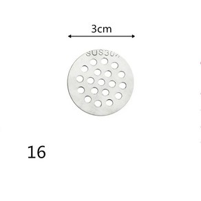 헤어 필터 그물 바닥 배수망 하수도 격리망 주방 욕실 발코니 화, 15.3cm, 1개