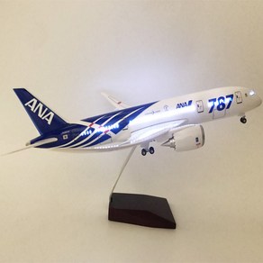 ANA 전일본공수 보잉 B787 여객기 다이캐스트 1:160 LED 버전, 60cm * 20cm * 11cm, 1개