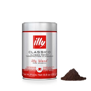 일리 분쇄 커피 미디움 클라시코 그라운드 원두 가루 250g dink, 일리 분쇄 커피 미디움 클라시코 그라운드 원두 가루 2, 1개