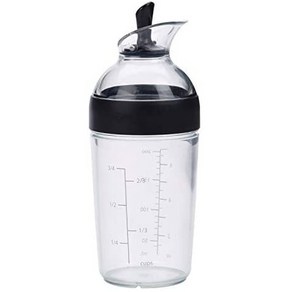 일본직발송 4. OXO (옥소) OXO 드레싱 쉐이커 보틀 200ml 블랙 레시피 포함 B00CYDEC8W, One Size_블랙, 1개