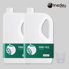 리네드 미네랄 세탁수(계량컵1개포함), 2L+2L 세트, 2개, 2L