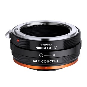 K&F CONCEPT NIK(G)-FX IV PRO 렌즈변환 어댑터 무반사코팅 적용, 1개