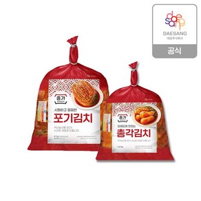 종가 포기김치 4kg + 총각김치 2.3kg, 2개