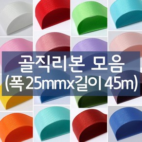 나모몰 골직리본 약25mm(폭)x45m(길이) 1롤, K59.물색