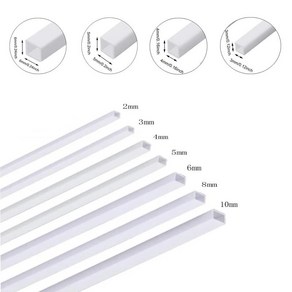 흰색 사각 플라스틱 파이프 튜브 건축 건축용 공중 길이, 2.3x1.9x500mm  10pcs, 1개