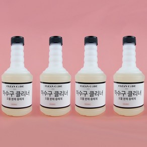 클린코드 배수구 클리너 유분 유지방 오물분해 하수구 용해제, 4개, 650ml