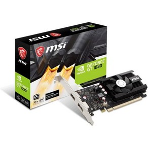 MSI 컴퓨터 비디오 그래픽 카드 지포스 GTX 1050 TI 게이밍 X 4G 4GB, GT 1030_GT 1030 2GD4 LP OC, 1개