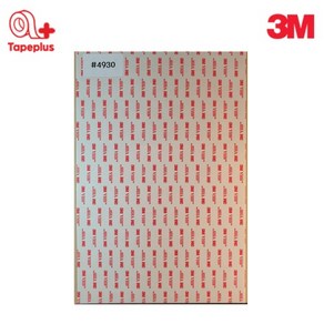 3M 4930 VHB 0.6T 양면폼테이프 패널용 흰색 A4시트, 1개