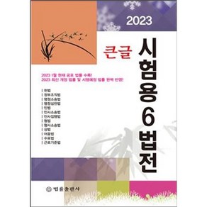 2023 큰글 시험용 6법전