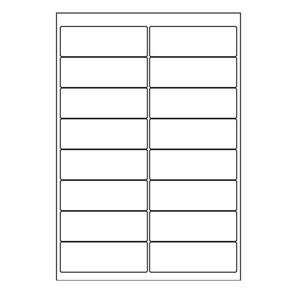 오피스라벨 A4 라벨지 16칸(2x8) 100매 흰색 주소용라벨 우편발송라벨 DM라벨 폼텍 규격 라벨용지 라벨지