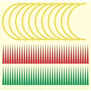 압력 게이지 화살표 스티커 포인터 레드 그린, 그린 포인터(100개), 1개