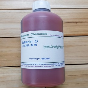 샤프라닌용액사프라닌용액 Safranine Solution(C20H19CIN4) 화)450ml 오피스안