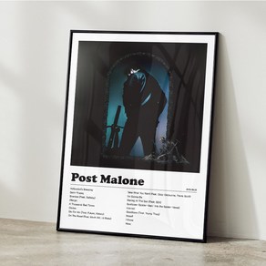 포스트말론 Post Malone 힙합 인테리어포스터 사진액자 포스터액자 10, A4 사이즈(210x297mm), A4포스터만 구매