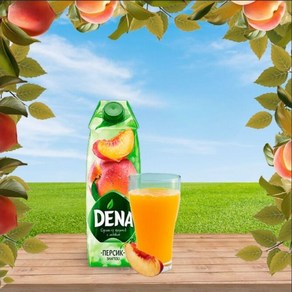 Dena Peach Juice Uzbekistan 데나 복숭아 주스 우즈베키스탄, 1개, 1L