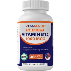 비타메틱 Vitamatic 비타민 B12 1000mcg 태블릿 365정, 1개