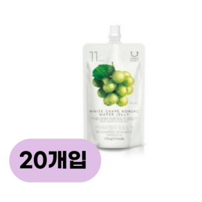 딜라이트 프로젝트 곤약워터젤리 5종 택1, 청포도맛, 20개, 170g